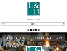 Tablet Screenshot of lamparasydecoracion.com
